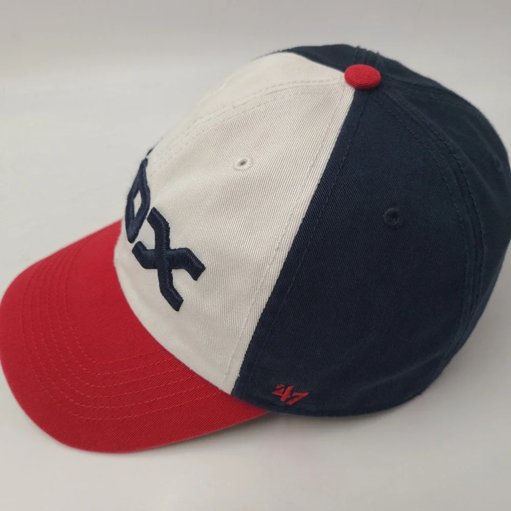 Chicago White Sox Hat Fitted M 47 Brand Franchise White Blue Red MLB Baseball